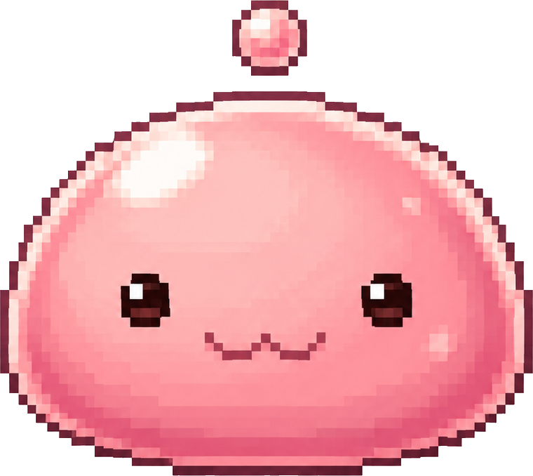 Pixel slime creature
